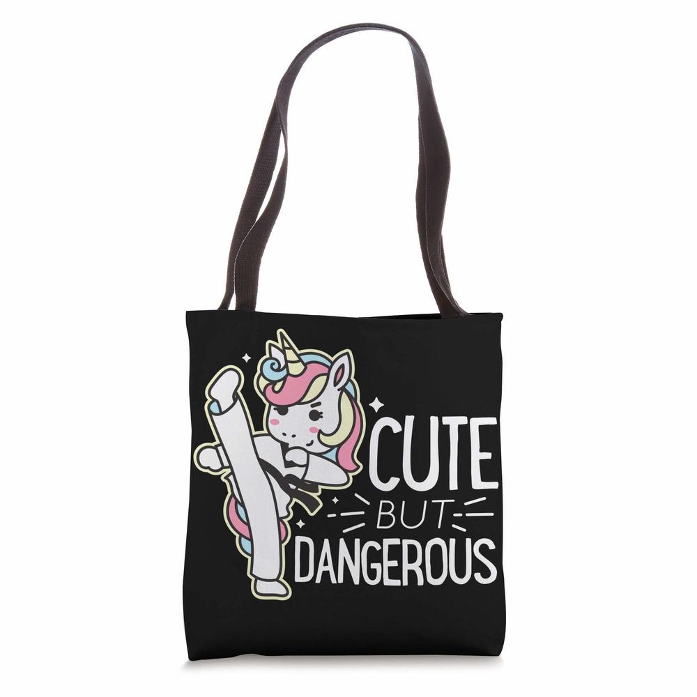 Cute Dangerous Karate Taekwondo Shirt Funny Gifts Tote Bag ;)
